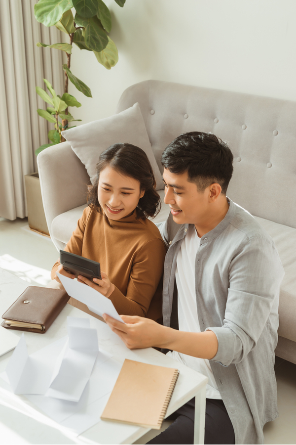 Couple Working On Finances