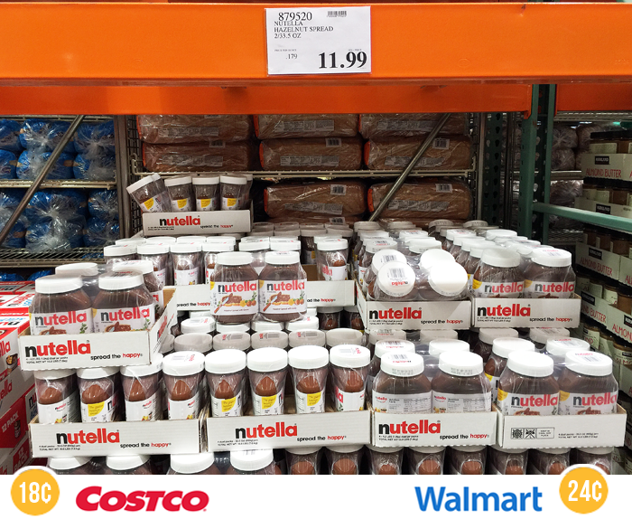 Save money at Costco-nutella