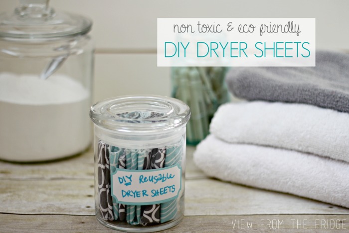 stop buying to save money. Make homemade/DIY dryer sheets