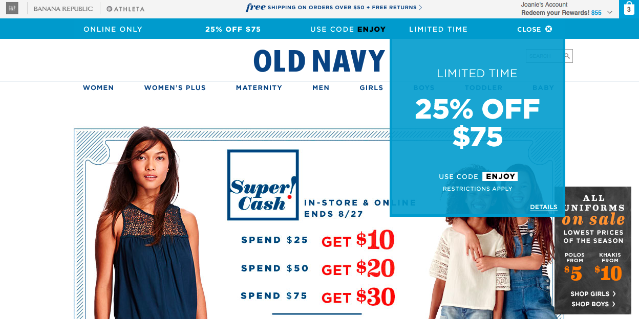 How to Save Even MORE Money at Old Navy - Voila Moola | Save Money, Save Money Tips, Save Money Ideas, Budgeting, Budgeting Ideas, Budgeting Hacks, Old Navy, Old Navy Outfits 