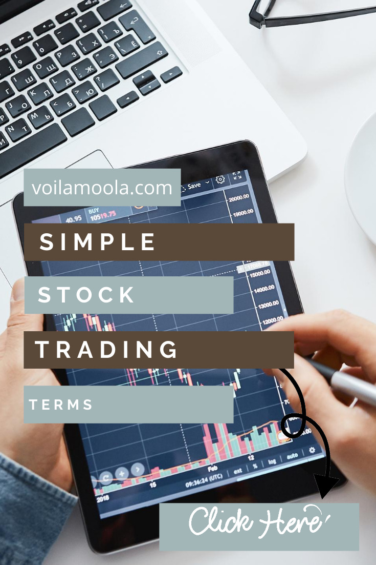Do you know the term "averaging down?" Well, it might change how you invest! Check out more stock trading terms and why you need them. #voilamoola #stocktradingterms #personalfinances